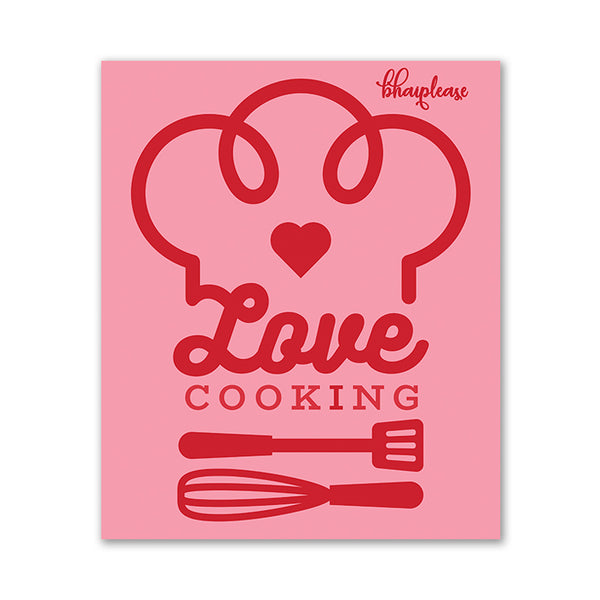 Love Cooking Wooden Fridge / Refrigerator Magnet
