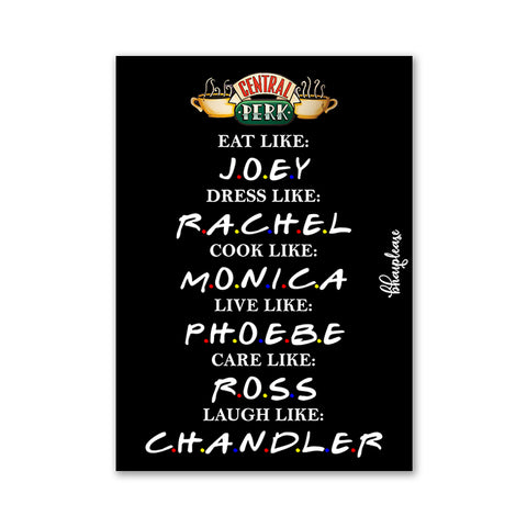 Friends Tv Series Wooden Fridge / Refrigerator Magnet