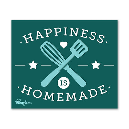 Happiness is Homemade Wooden Fridge Magnet