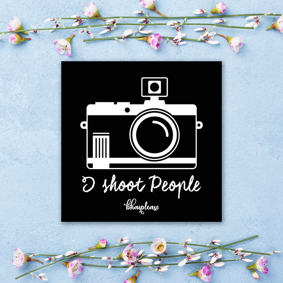 I Shoot People Photographer Fridge Magnet | Bhai Please