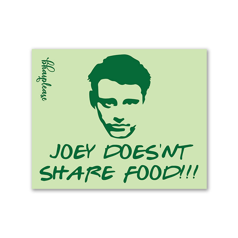 Joey Doesn't Share Food Wooden Fridge / Refrigerator Magnet