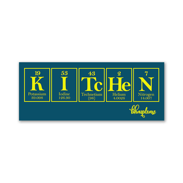 Kitchen Periodic Table Wooden Fridge / Refrigerator Magnet