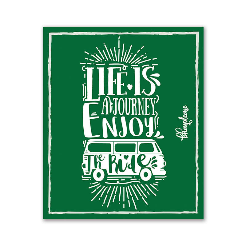 Life is a Journey Enjoy the Ride Wooden Fridge / Refrigerator Magnet