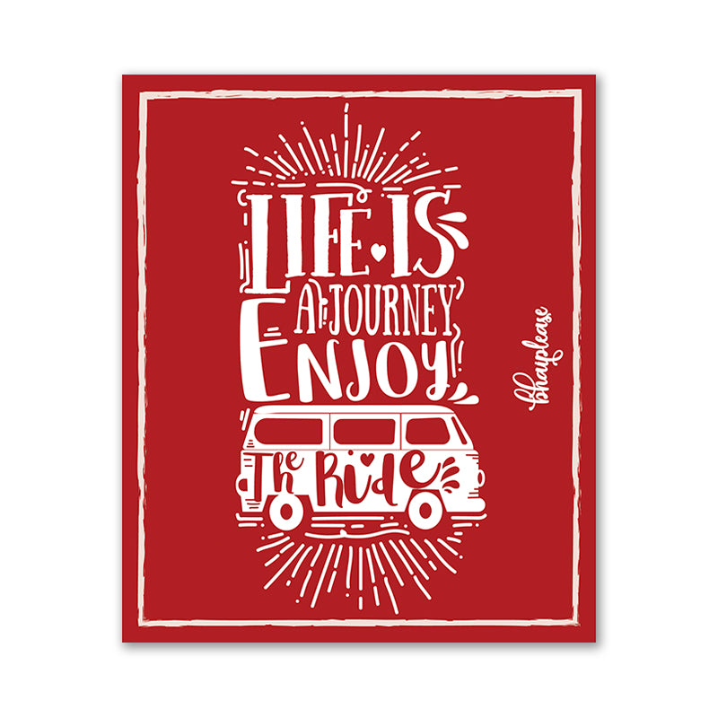 Life is a Journey Enjoy the Ride Wooden Fridge / Refrigerator Magnet