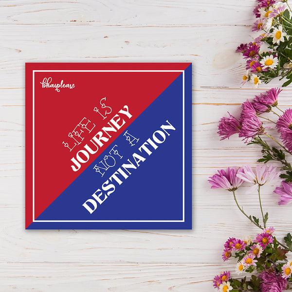 Life is Journey not A destination Wooden Fridge / Refrigerator Magnet