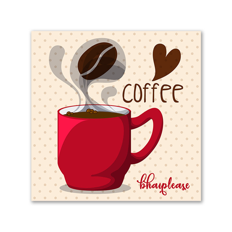 I Love Coffee Red Mug Fridge Magnet