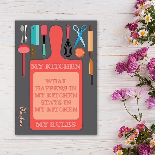 My Kitchen My Rules Fridge Magnet – Kitchen Gift