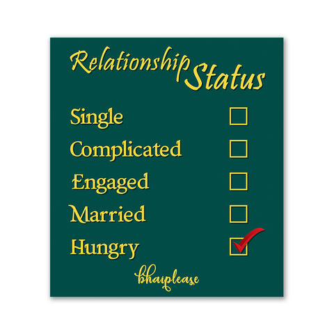 Relationship Status Wooden Fridge / Refrigerator Magnet