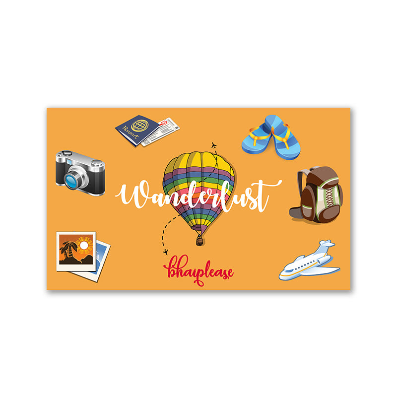 Wanderlust Travel Lovers Fridge Magnet