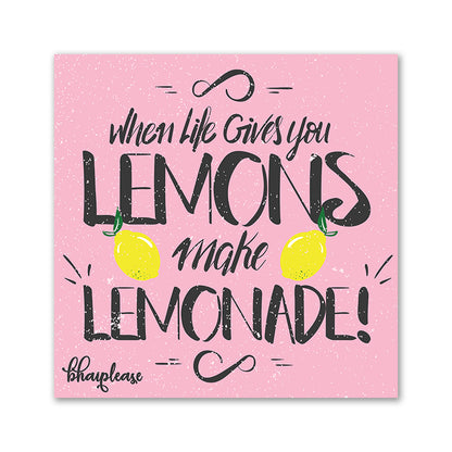 When Life Gives You Lemons Make Lemonade Wooden Fridge / Refrigerator Magnet
