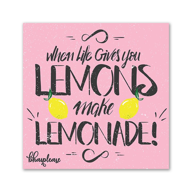 When Life Gives You Lemons Make Lemonade Wooden Fridge / Refrigerator Magnet