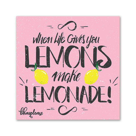 When Life Gives You Lemons Make Lemonade Wooden Fridge / Refrigerator Magnet