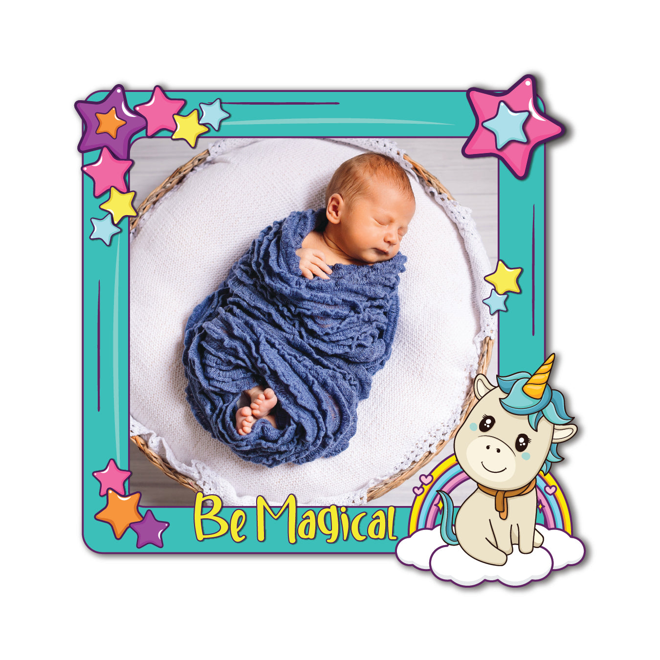 Unicorn Be Magical Personalized Fridge Magnet _ Boy