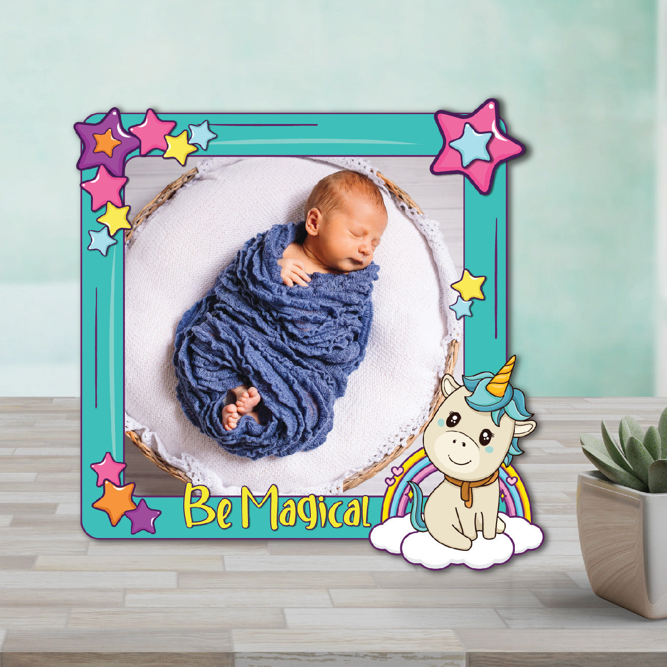 Unicorn Be Magical Personalized Fridge Magnet _ Boy