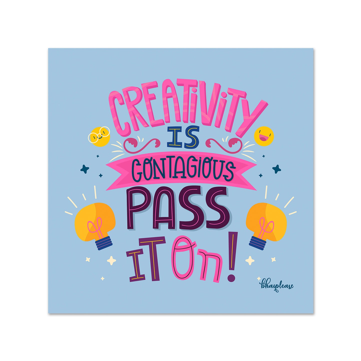 Creativity Is Contagious Fridge Magnet
