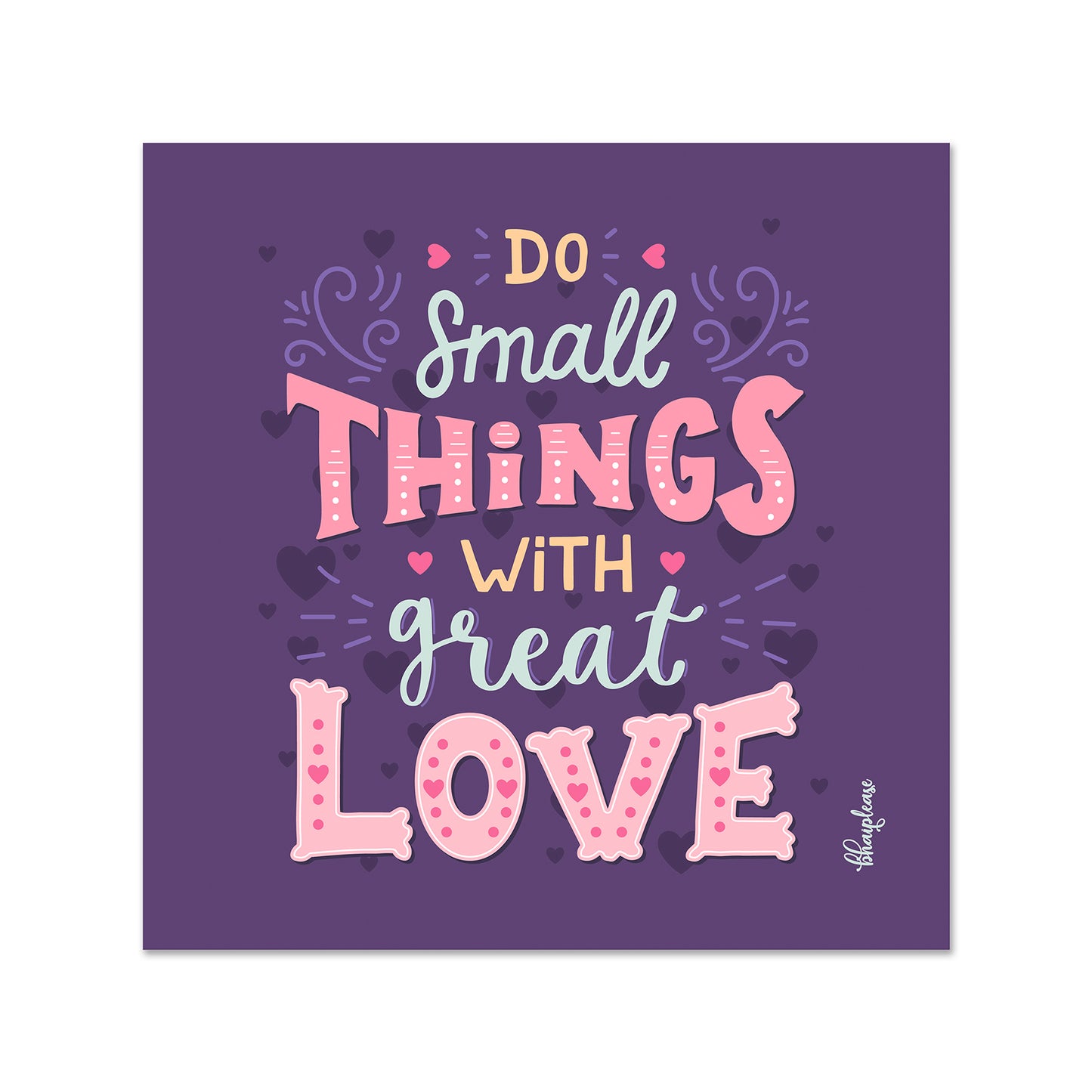 Do Small Things With Great Love Fridge Magnet