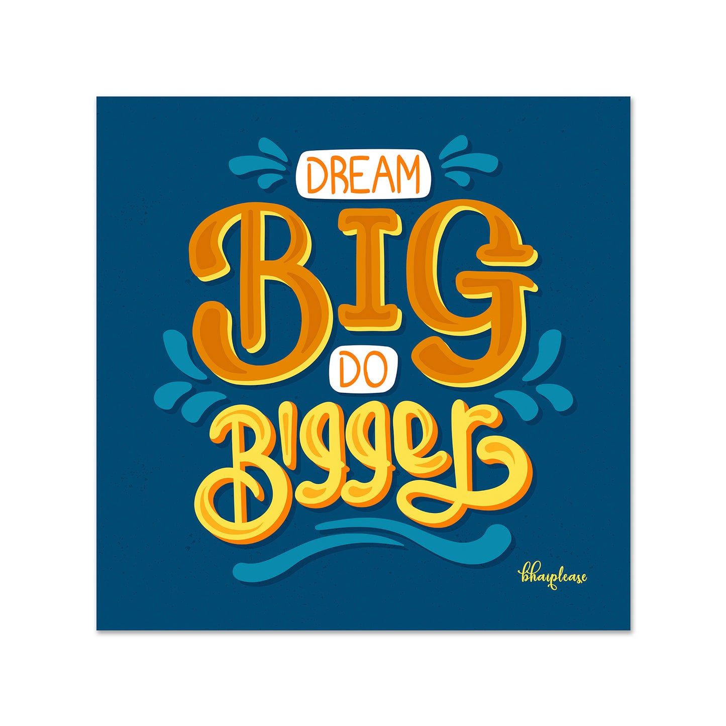Dream Big Do Bigger Fridge Magnet