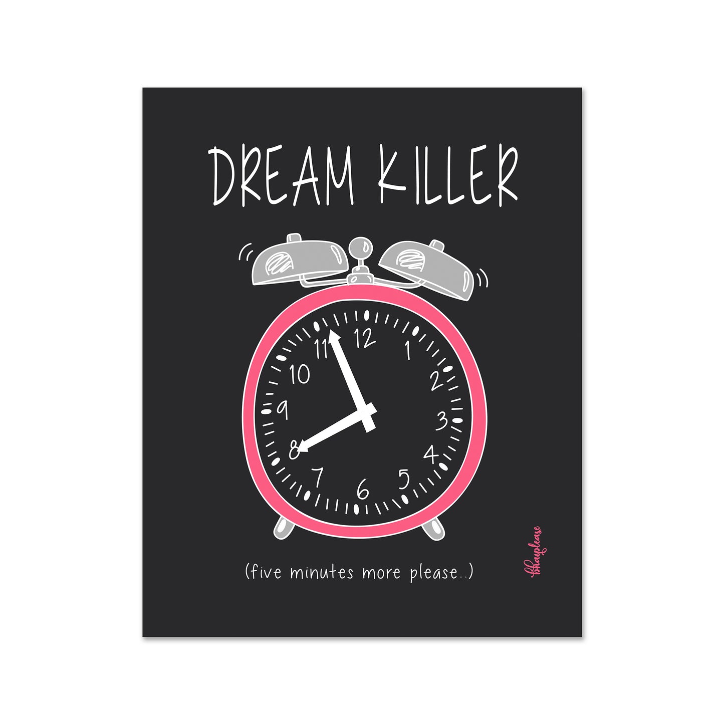 Dream Killer Alarm Clock Fridge Magnet | Bhai Please