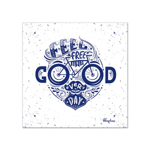 Feel Free and Good Every Day Wooden Fridge / Refrigerator Magnet