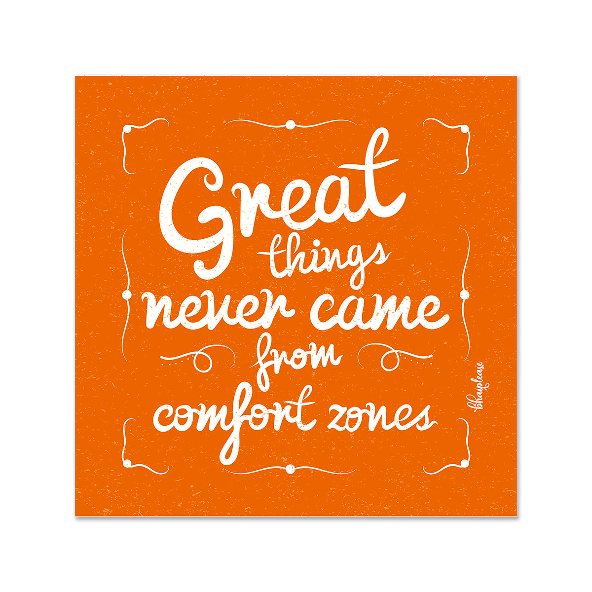 Great Things Never Came from Comfort Zone Wooden Fridge Magnet