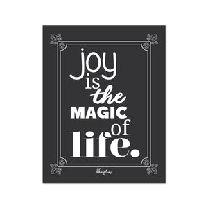 Joy is The Magic of Life Wooden Fridge / Refrigerator Magnet