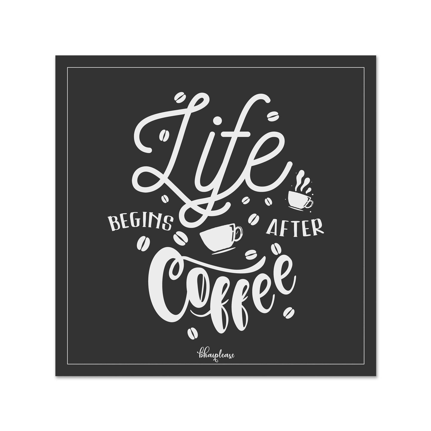 Life Begins After Coffee Fridge Magnet