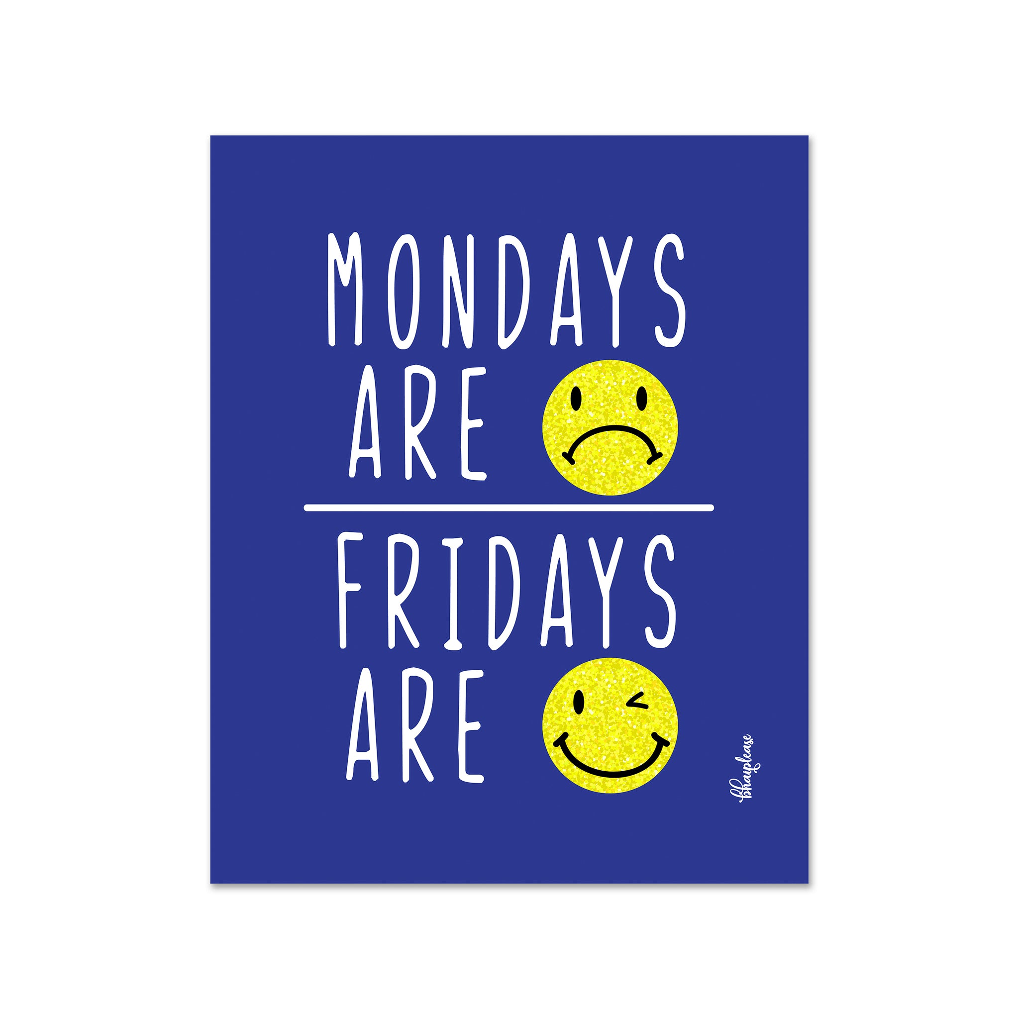 Mondays are - Fridays are Wooden Fridge / Refrigerator Magnet