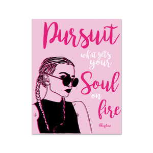 Pursuit what gets your Soul on Fire Wooden Fridge / Refrigerator Magnet