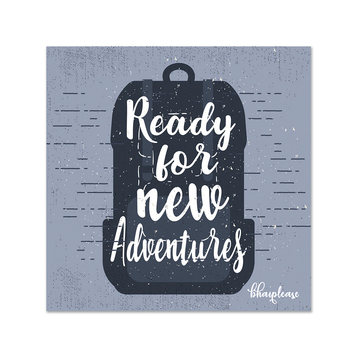 Ready for New Adventures Backpack Fridge Magnet