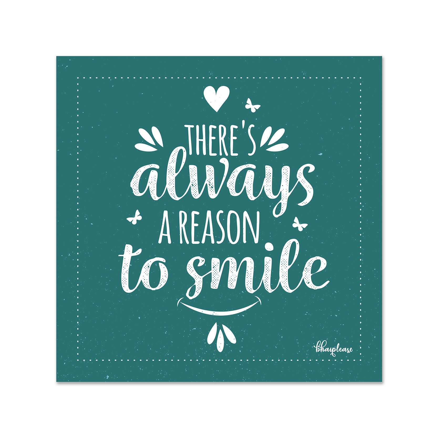 There's Always a Reason to Smile Wooden Fridge / Refrigerator Magnet