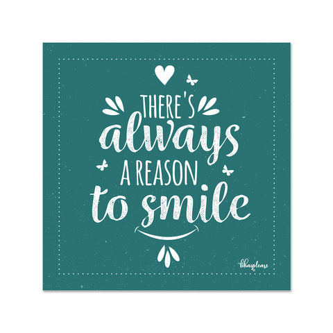 There's Always a Reason to Smile Wooden Fridge / Refrigerator Magnet