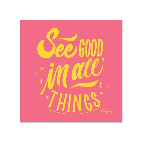 See Good in All Things Wooden Fridge / Refrigerator Magnet