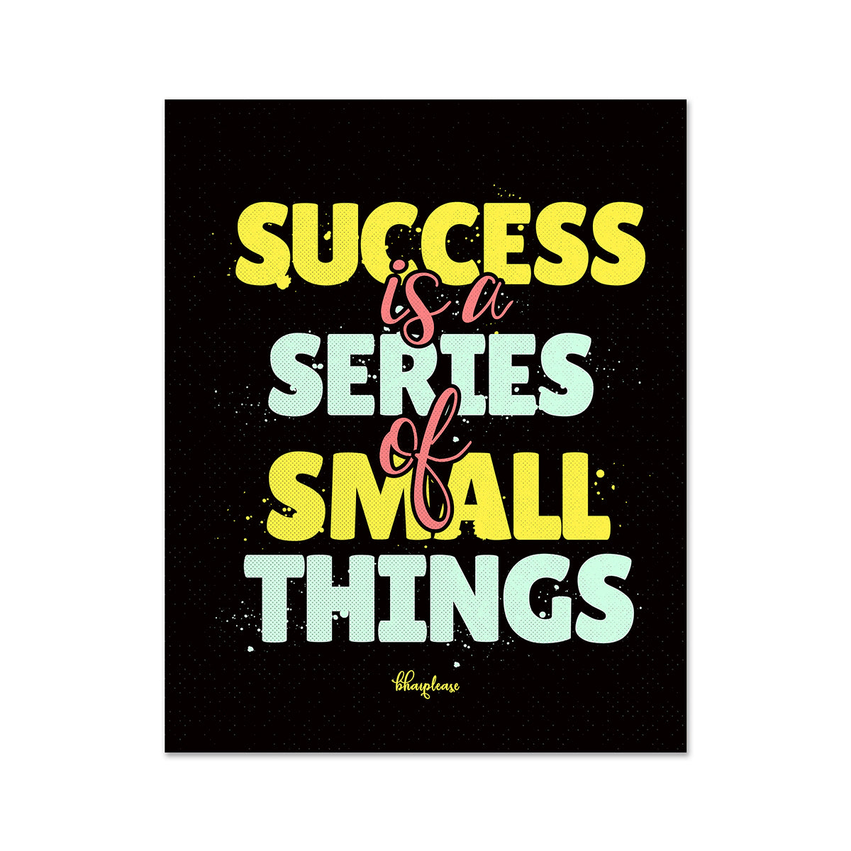 Success is a Series of Small Things Wooden Fridge / Refrigerator Magnet