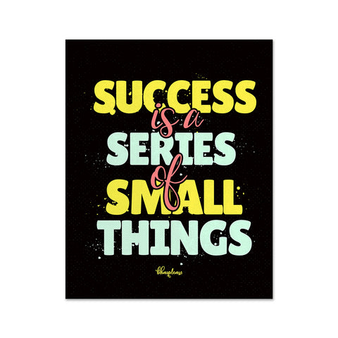 Success is a Series of Small Things Wooden Fridge / Refrigerator Magnet