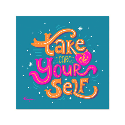 Take Care of Yourself Vibrant Fridge Magnet