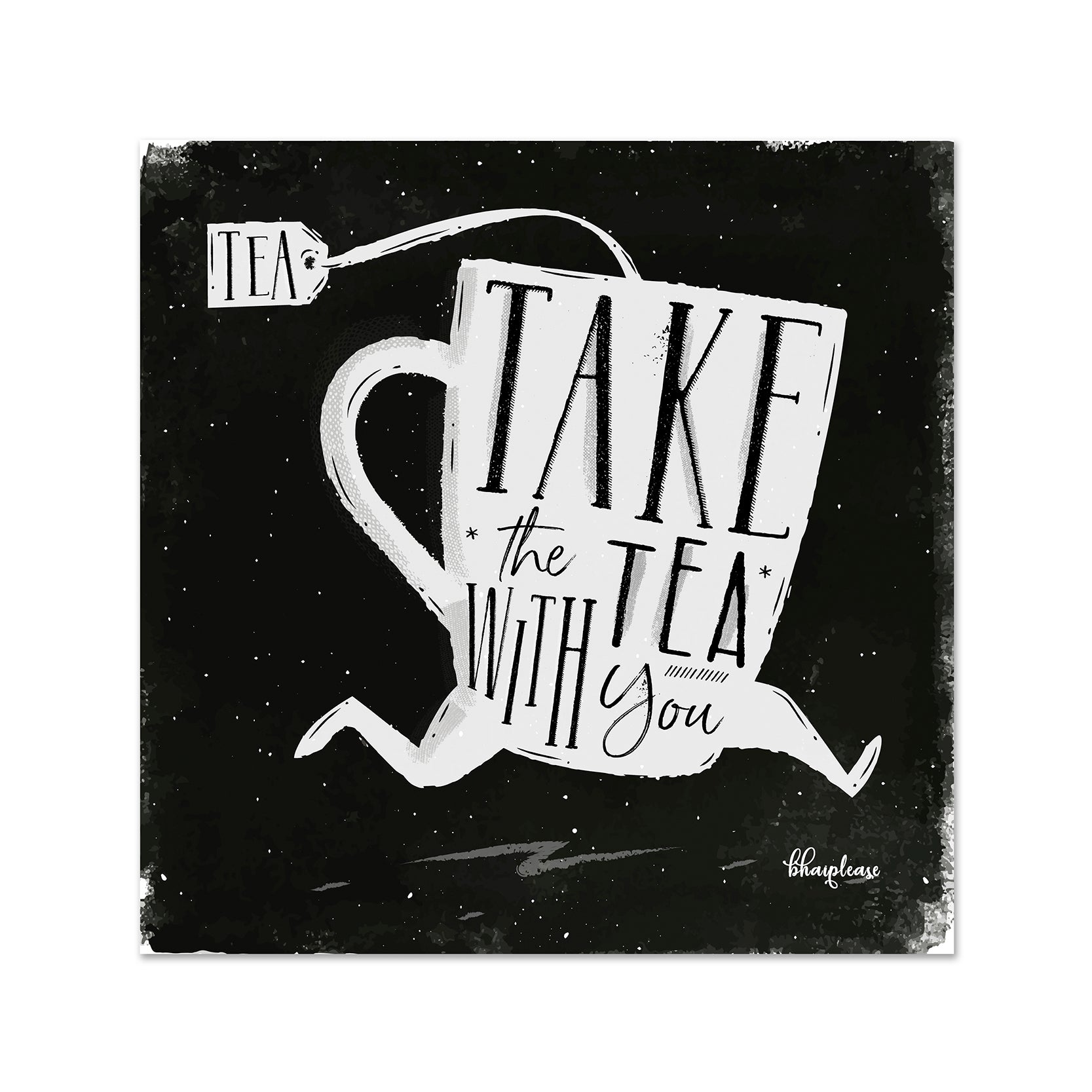 Take the Tea with You Wooden Fridge / Refrigerator Magnet