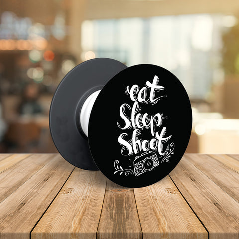 Eat Sleep Shoot Pop Socket Grip Holder