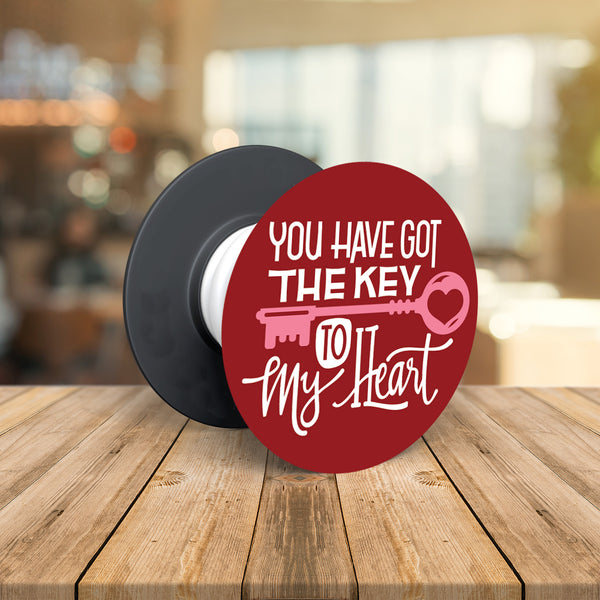 You Have Got The Key to My Heart Pop Socket Grip Holder