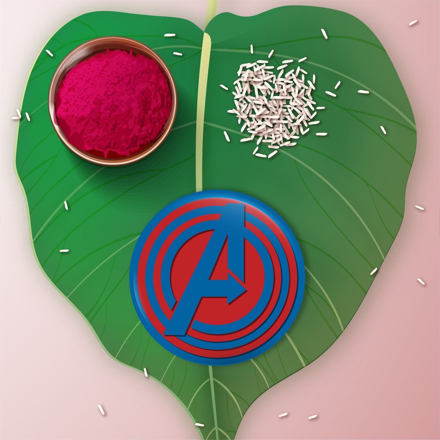 Superhero Rakhi for brother – Avengers design metal Rakhi with magnet