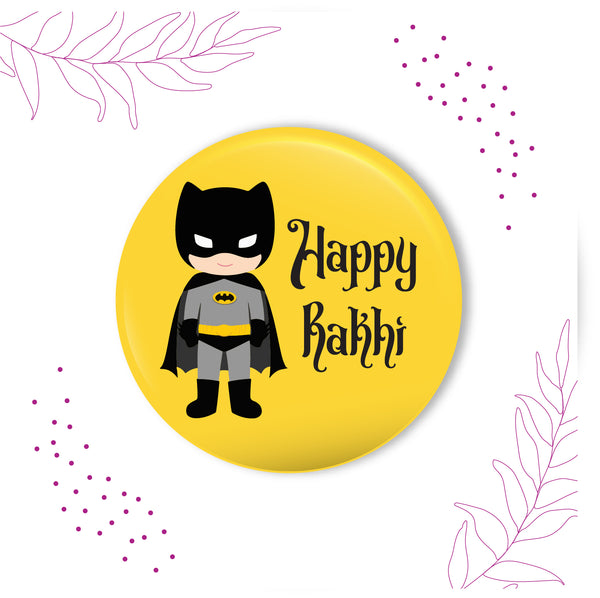 Batman Metal Rakhi with Fridge Magnet
