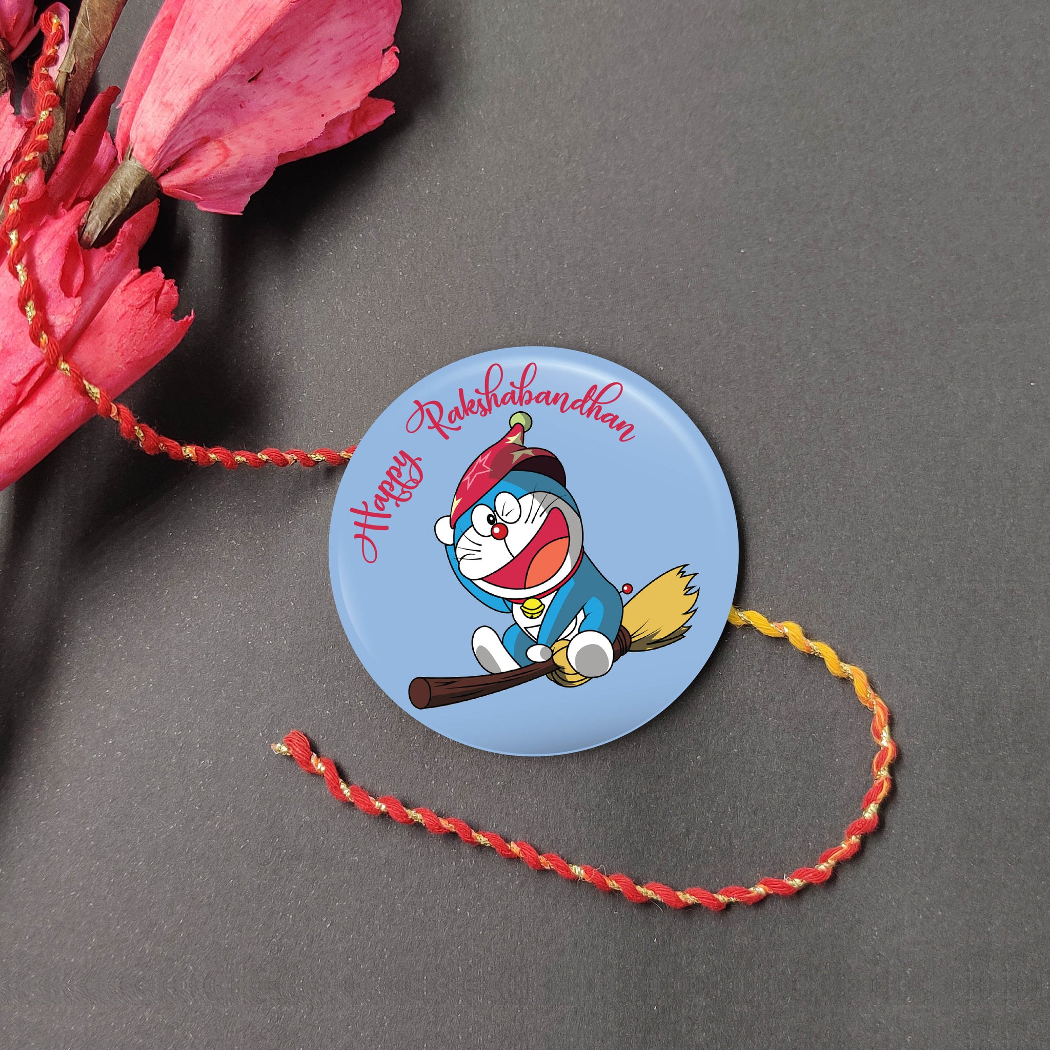 Doraemon Metal Rakhi with Fridge Magnet