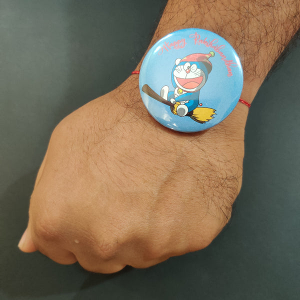 Doraemon Metal Rakhi with Fridge Magnet