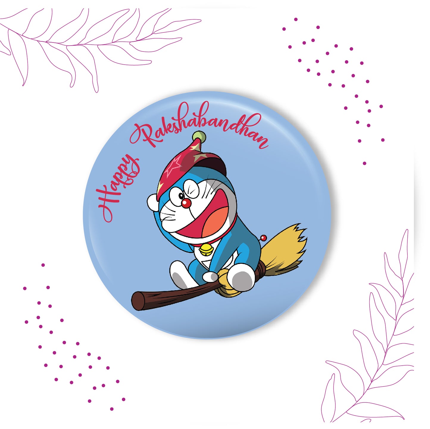 Doraemon Metal Rakhi with Fridge Magnet