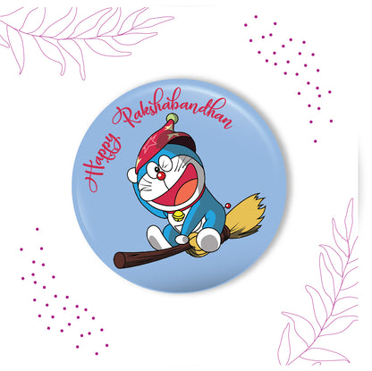 Doraemon Metal Rakhi with Fridge Magnet