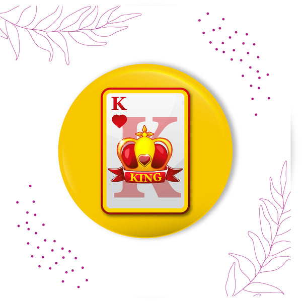 King Bhai Metal Rakhi with Fridge Magnet