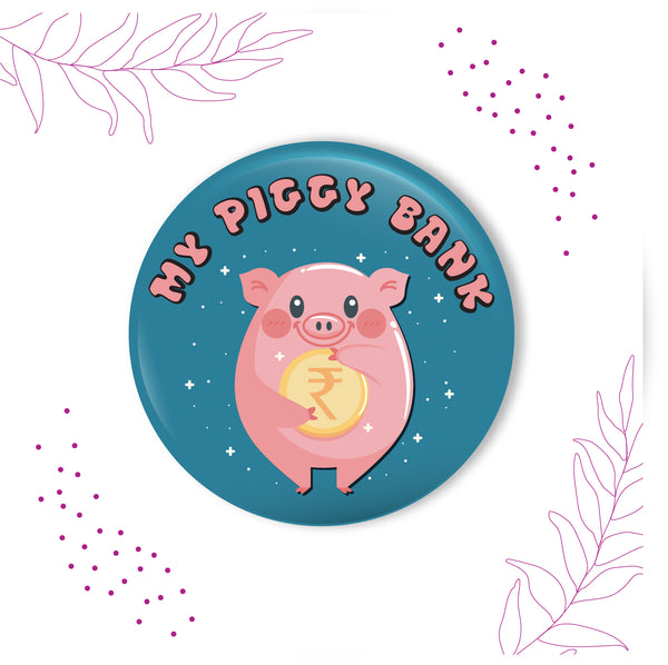 My Piggy Bank Metal Rakhi with Fridge Magnet