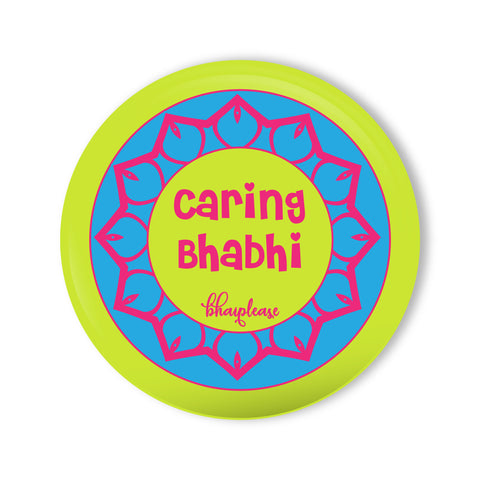 Caring Bhabhi Round Fridge Magnet