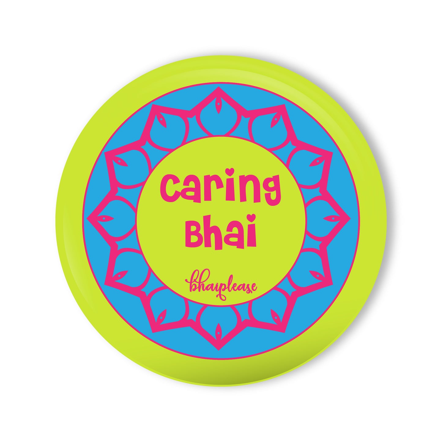 Caring Bhai Round Fridge Magnet
