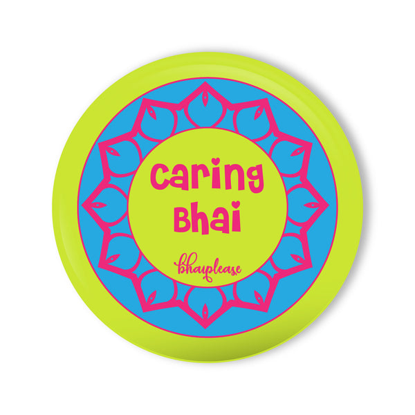 Caring Bhai Round Fridge Magnet