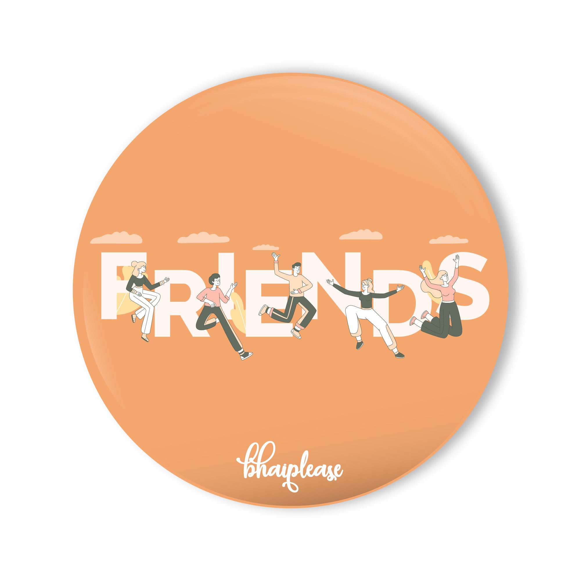 Friends Round Fridge Magnet